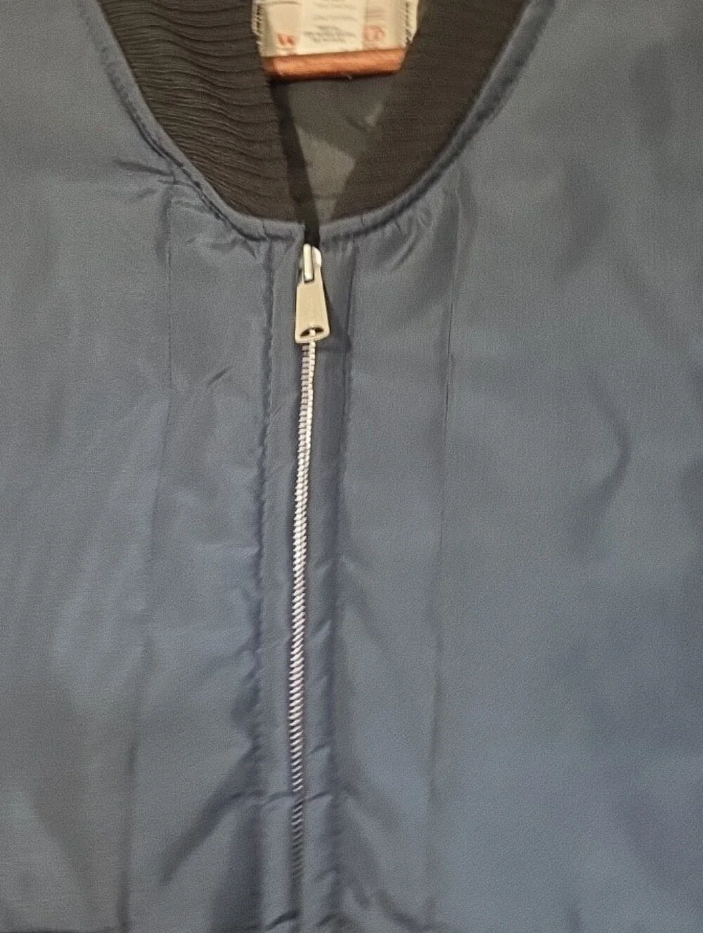 Vintage Woodfield Mens Vest Navy Size XL MADE IN USA Zipper Pockets